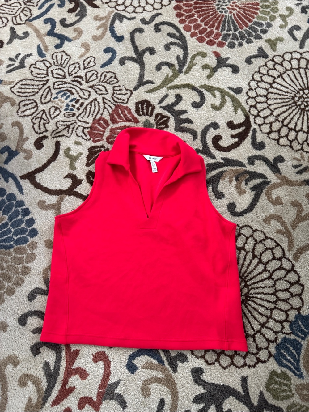 SPANX Bright Sleeveless Collared Tank